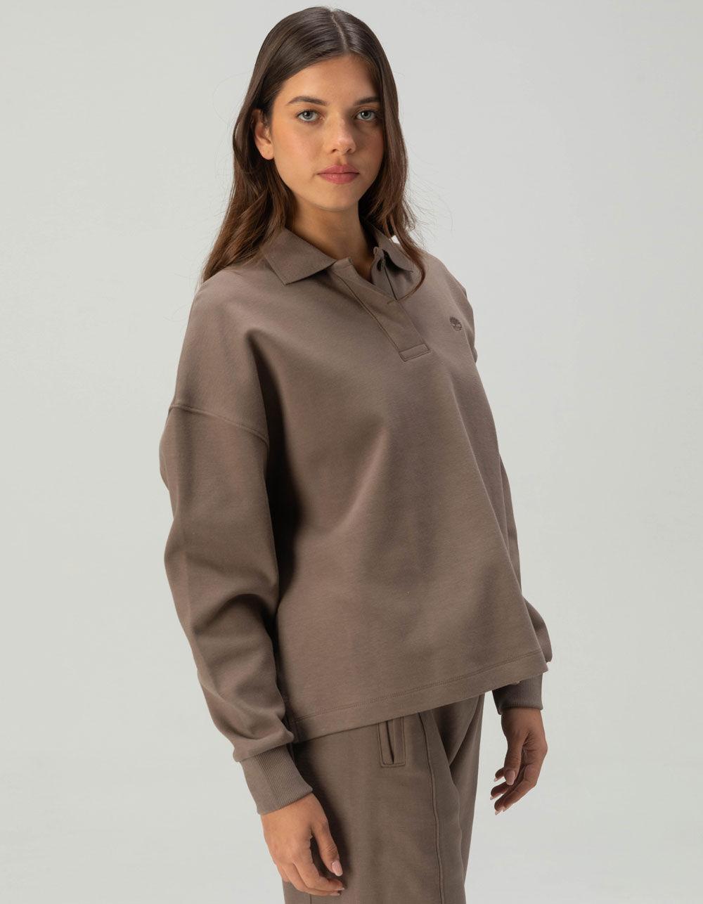 TIMBERLAND Lush Womens Polo Sweatshirt - CHOCOLATE Product Image
