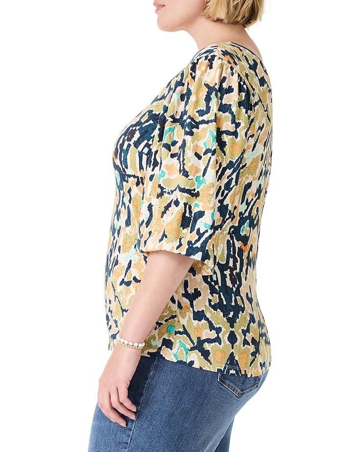 Petite Geo Pebble Wrap Top Product Image