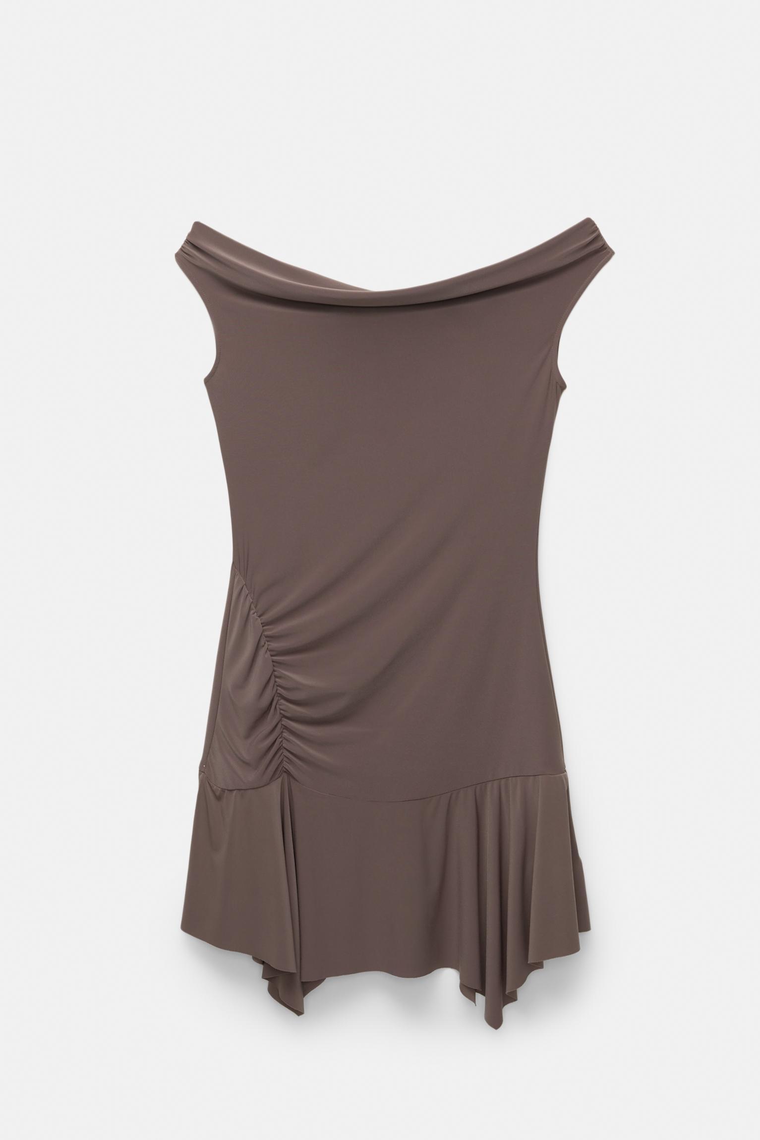 Short off-the-shoulder dress Product Image