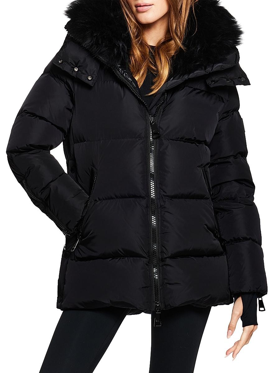 Womens Scarlett Down Shearling-Lined Puffer Coat Product Image