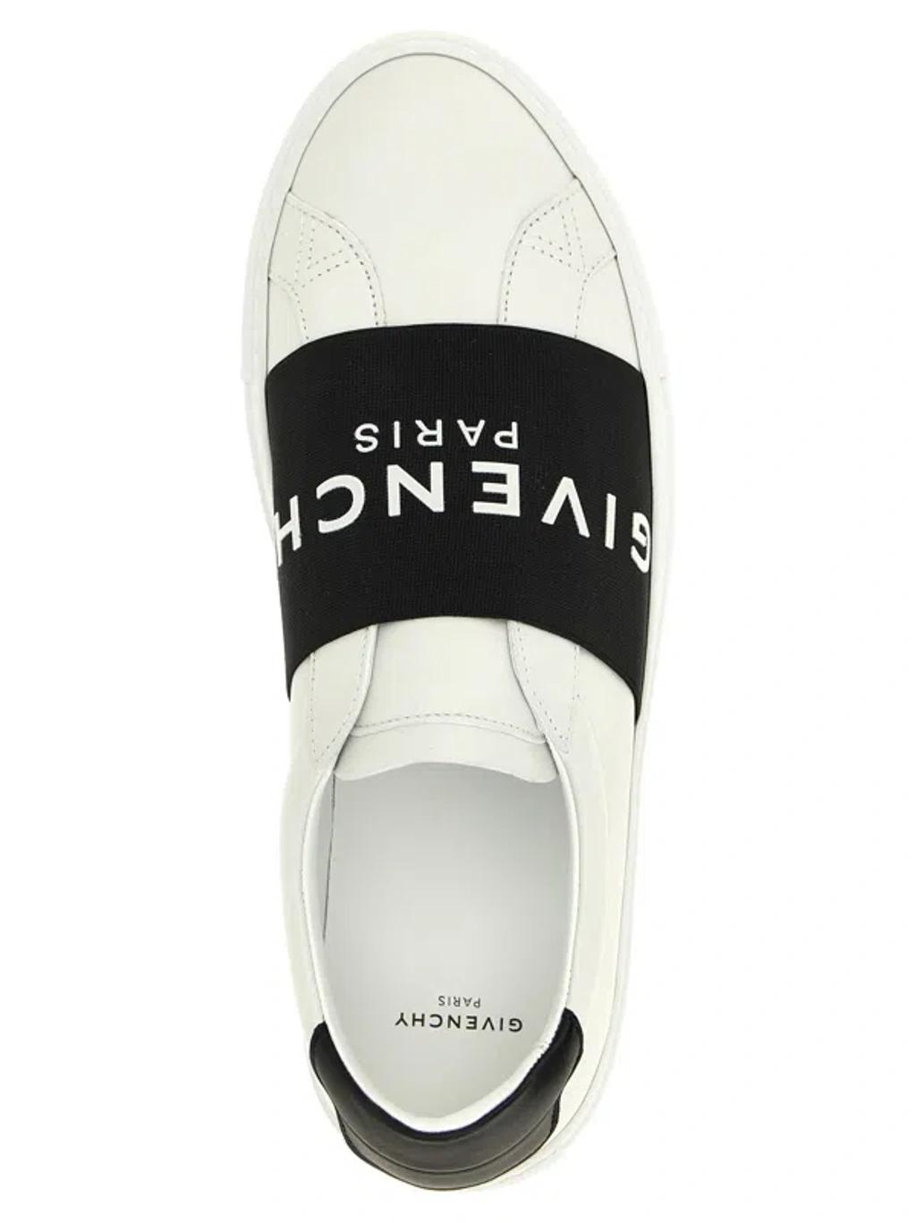 GIVENCHY Urban Street Sneakers In Leather With Elastic Band In Multi Product Image