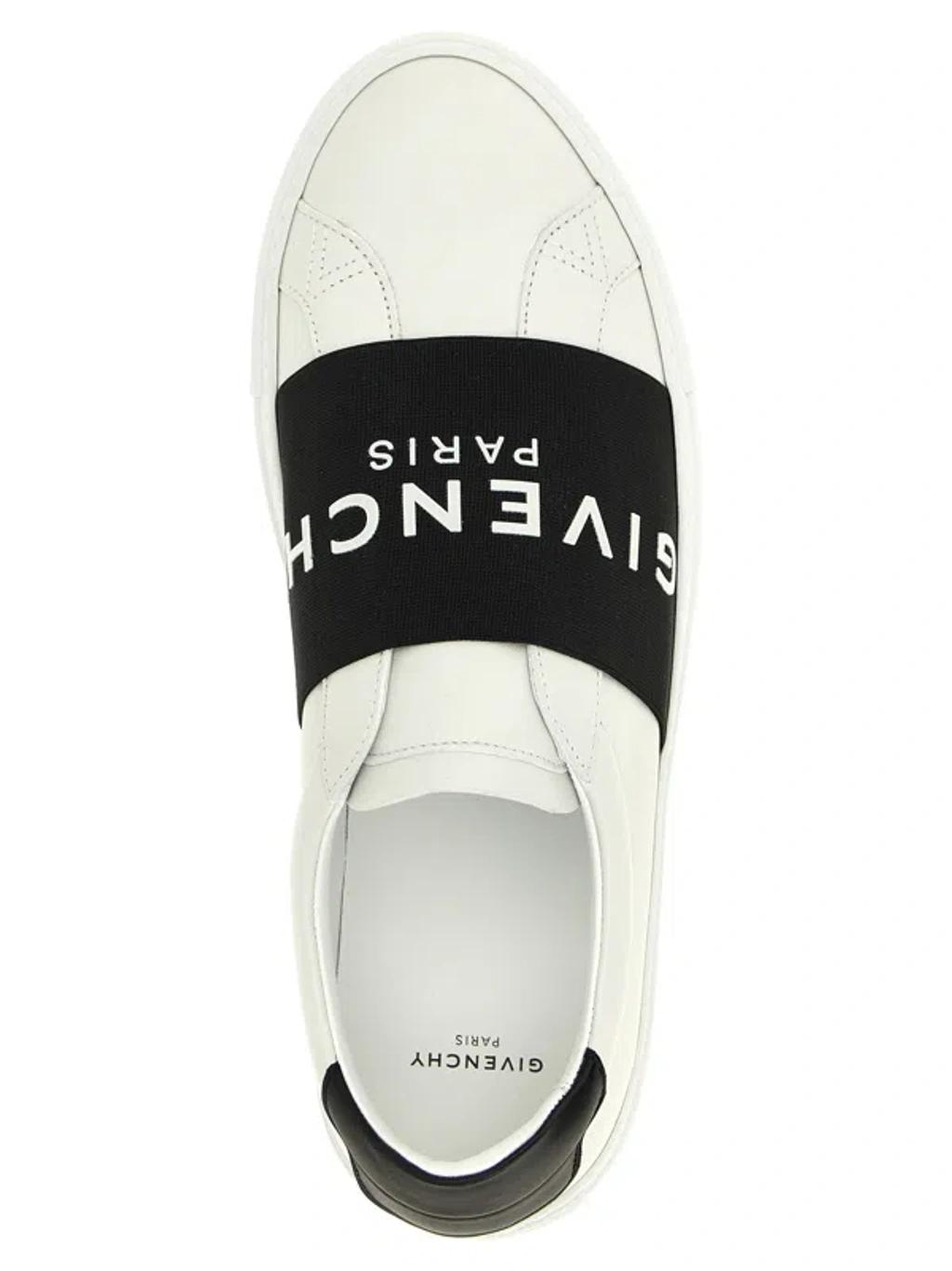 GIVENCHY Urban Street Sneakers In Leather With Elastic Band In Multi Product Image