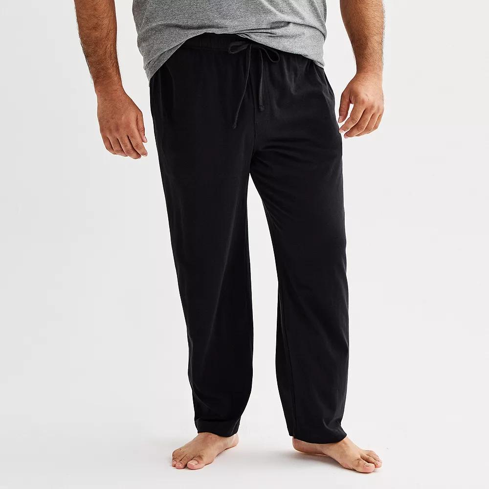 Big & Tall Sonoma Goods For Life® Essential Knit Pajama Pants, Men's, Size: 4XB, Black Luxe Product Image