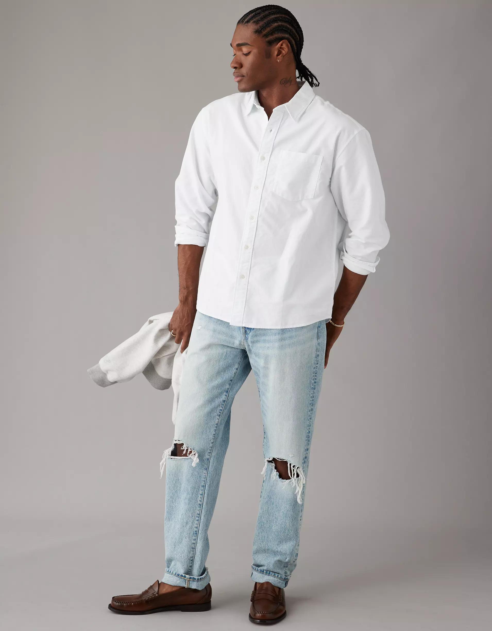 AE Everyday Classic Fit Oxford Button-Up Shirt Product Image
