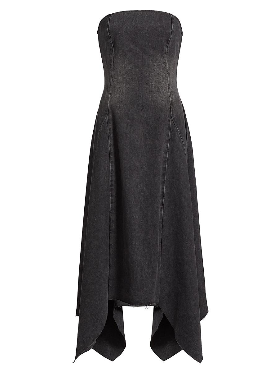 Womens Eliana Denim Strapless Midi-Dress Product Image