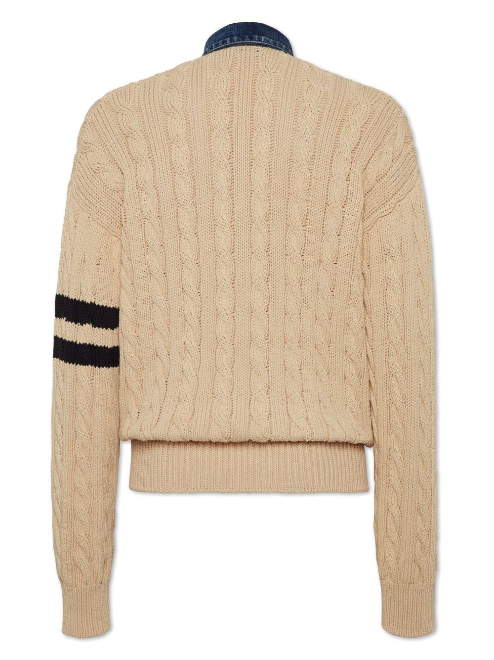 cable-knit cardigan  Product Image