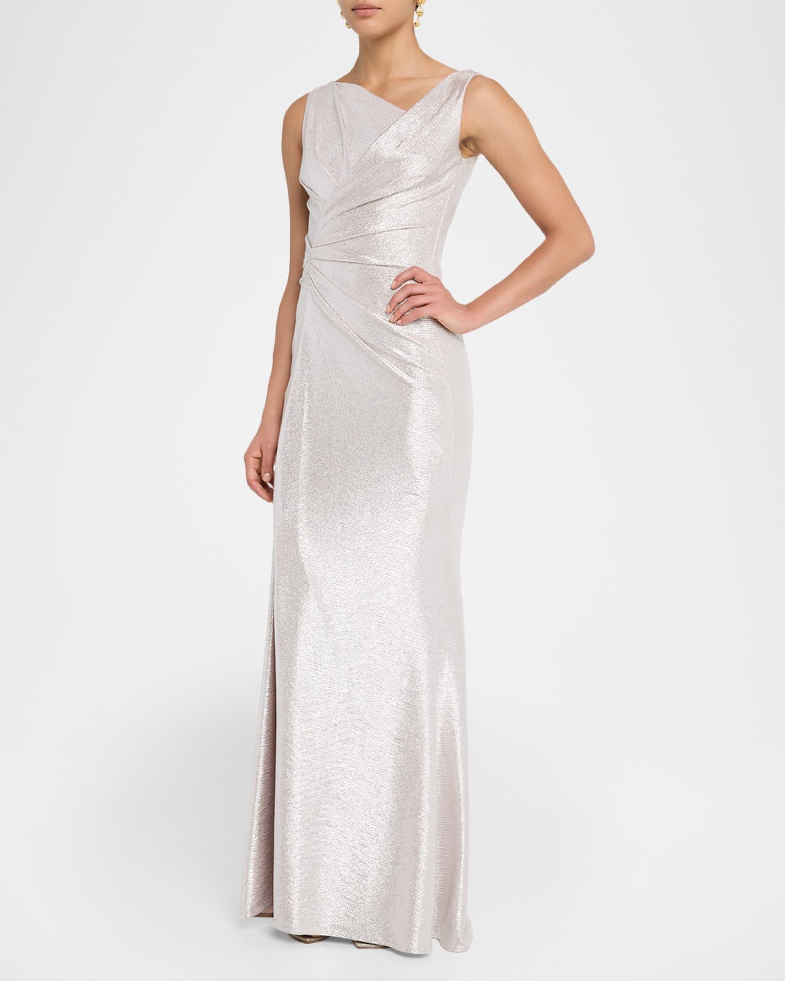 Sleeveless Mirrorball Stretch Gown Product Image