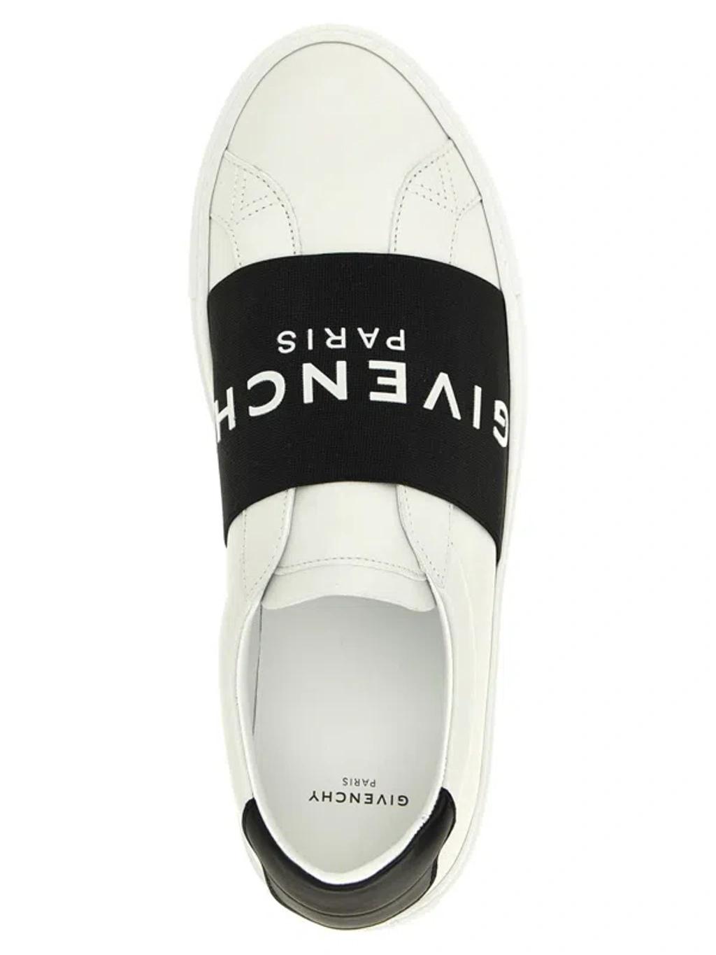 GIVENCHY Urban Street Sneakers In Leather With Elastic Band In Multi Product Image