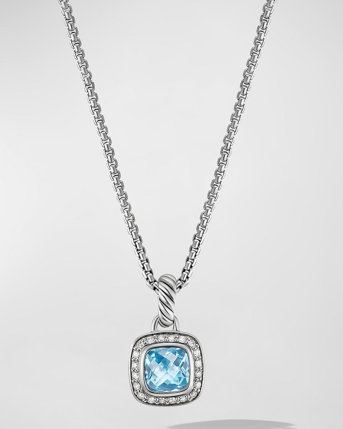 Womens Petite Albion Pendant Necklace in Sterling Silver Product Image