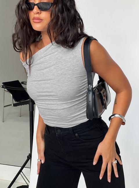 Beller Top Marle Grey Product Image