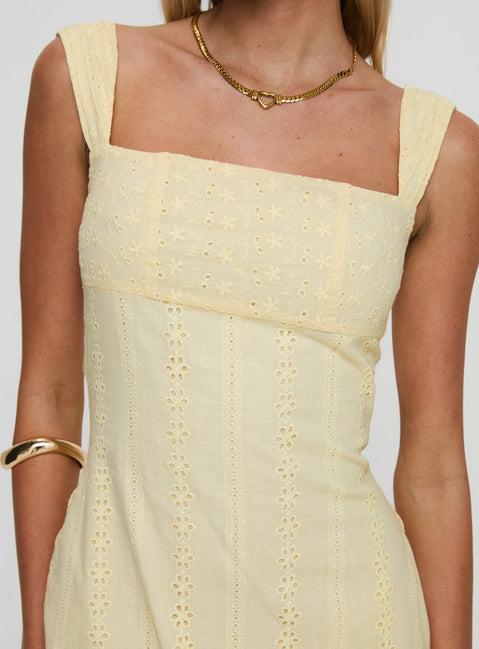 Allegro Mini Dress Lemon Product Image