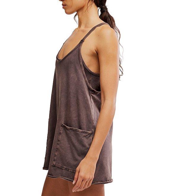 Free People FP Movement Hot Shot Scoop Neck Sleeveless Patch Pocket Mini Dress Product Image