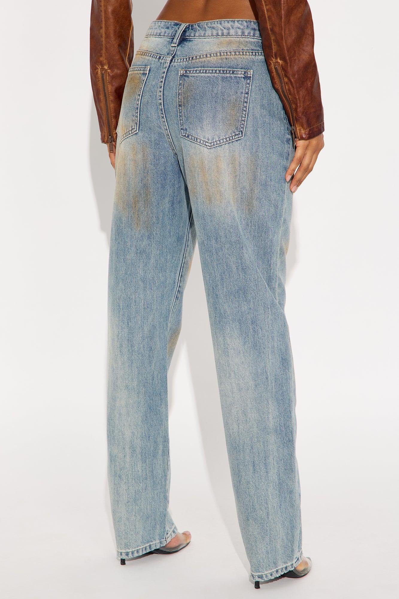 Most Wanted Crossover Straight Leg Jeans - Vintage Wash Female Product Image