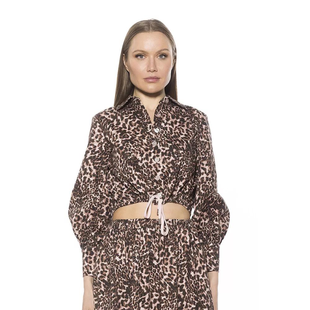 Women's ALEXIA ADMOR Gianna Button Down Poplin Shirt,  Product Image