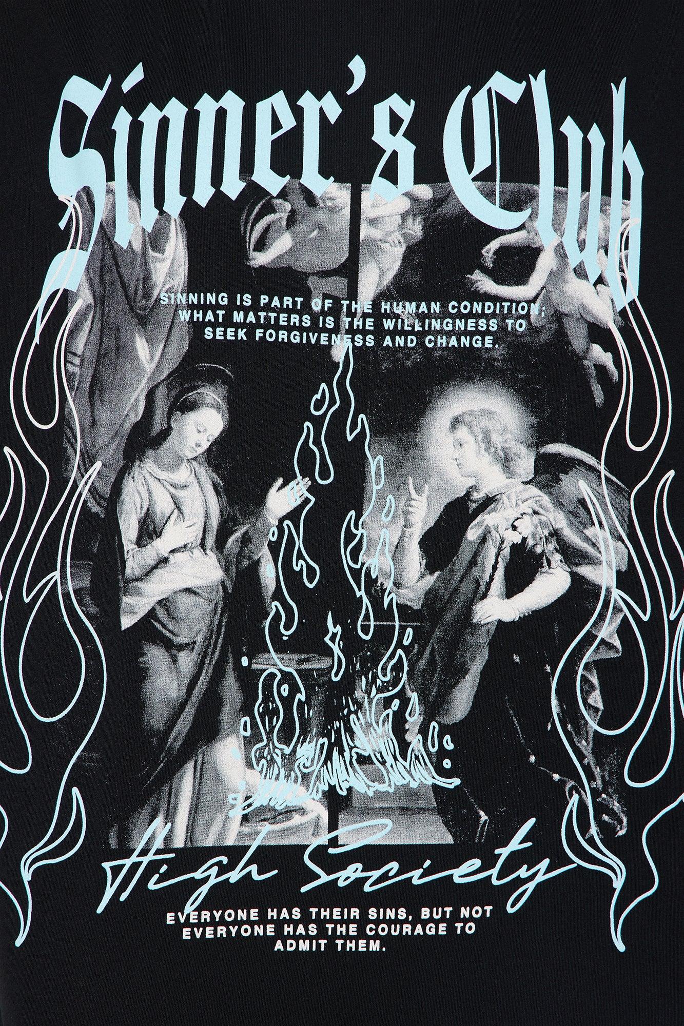 Sinners Club Tee - Black Female Product Image