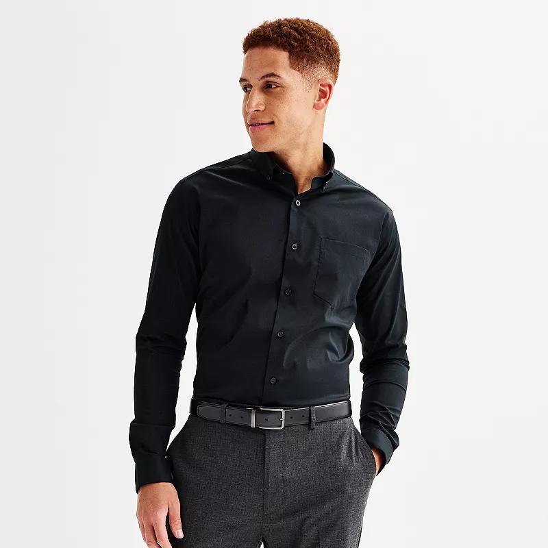 Men's Apt. 9® Wrinkle Free Slim-Fit Button Down Collar Dress Shirt,  Product Image