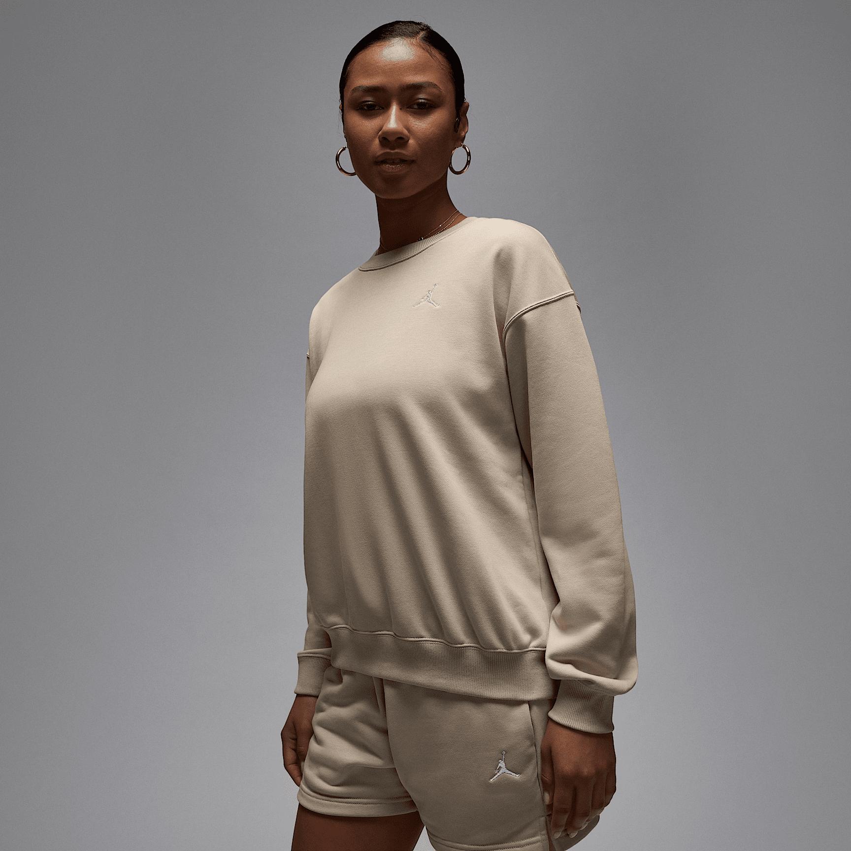 Womens Jordan Brooklyn Fleece French Terry Crew-Neck Sweatshirt | HJ1353-357 Product Image