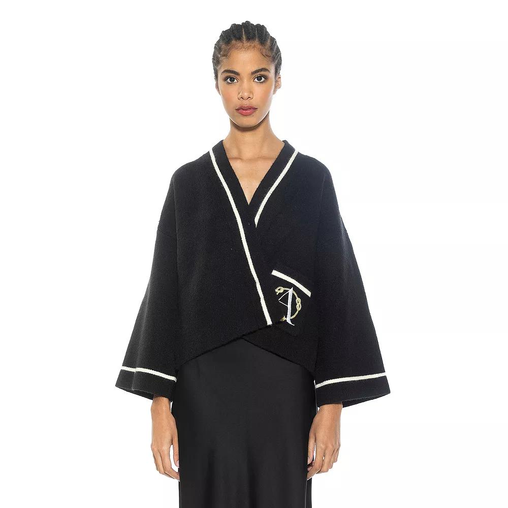 Women's ALEXIA ADMOR Gabbi Nautical Stripe Knit Short Jacket,  Product Image