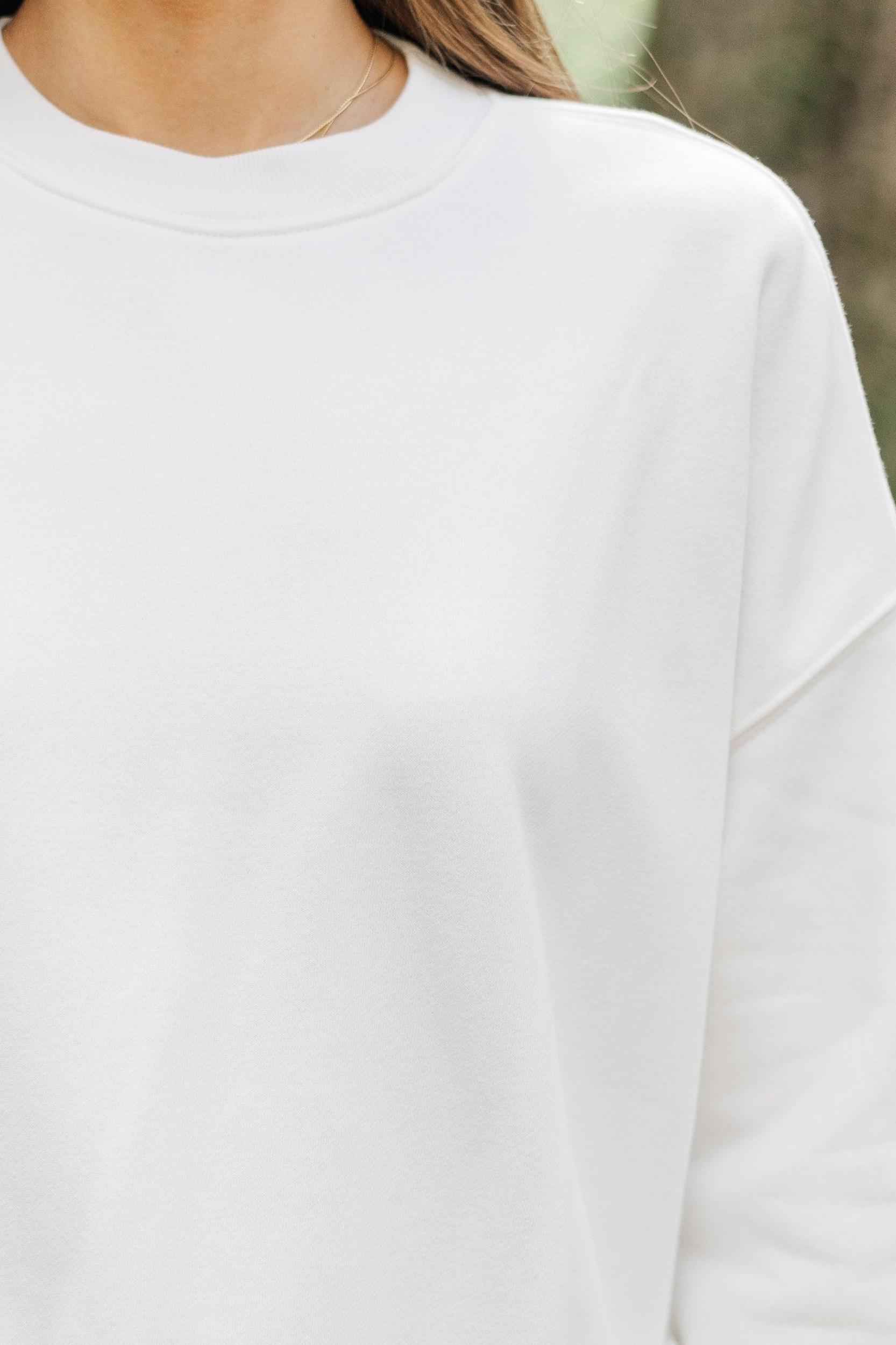 Everyday Everyway Bone White Sweatshirt Female Product Image