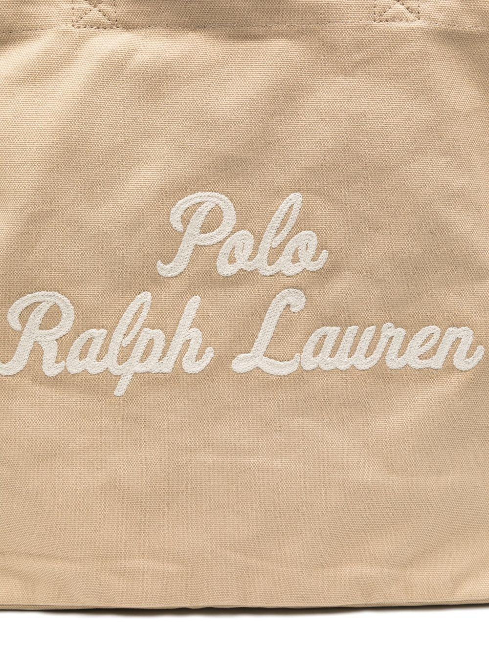 embroidered-logo canvas tote bag Product Image