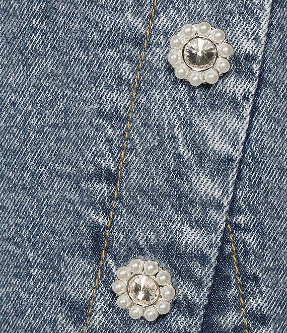 GB Coordinating Denim Mini Skirt Product Image