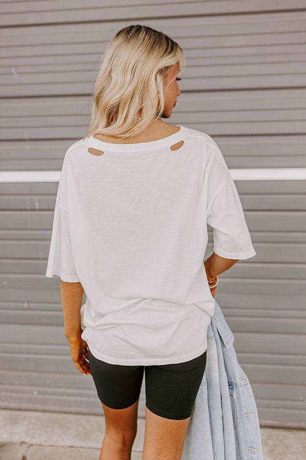 Whitney Houston On Stage Distressed Graphic Tee Product Image