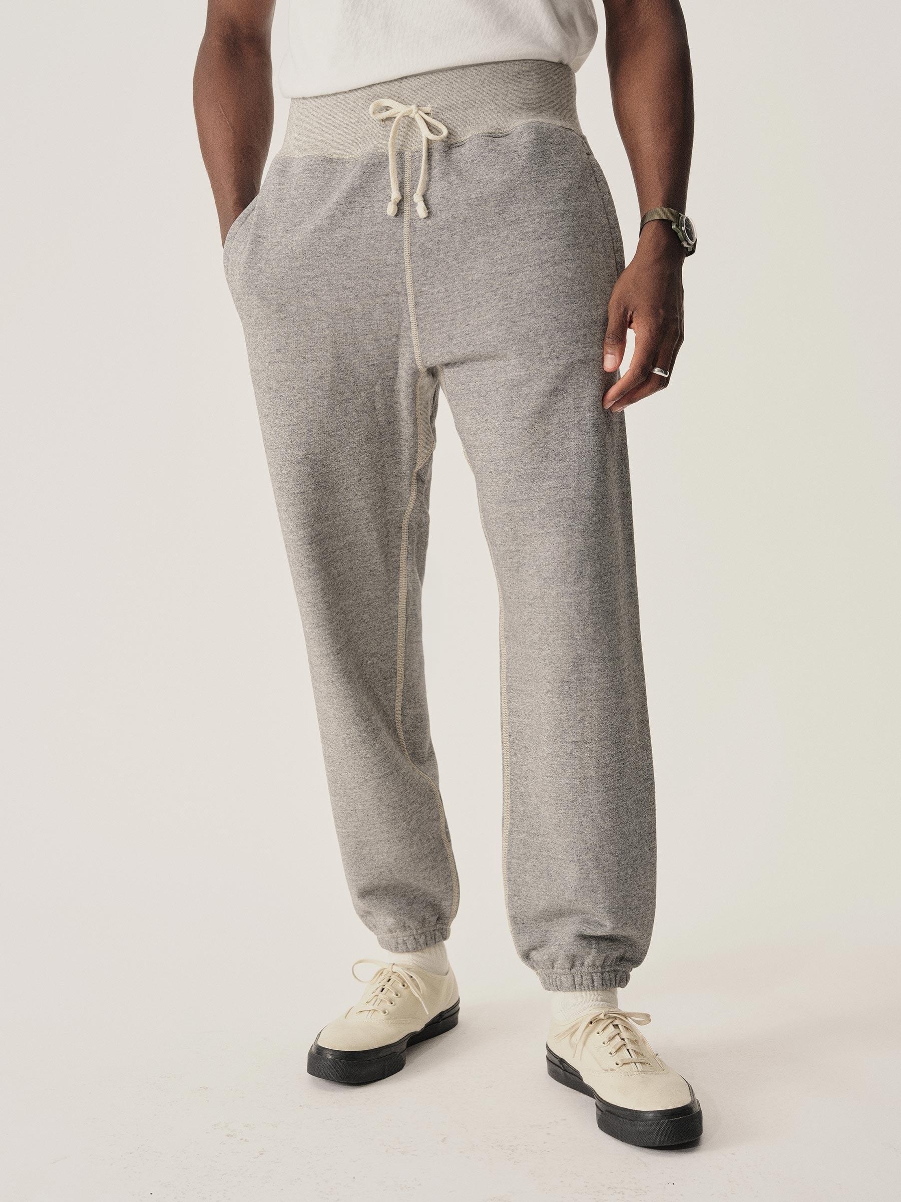 Two Tone Heather Grey Welterweight Sweatpant Product Image