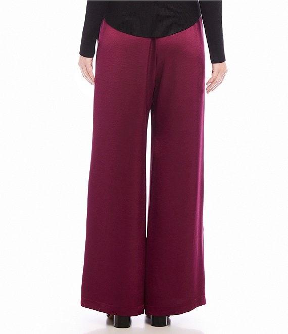 Karen Kane Satin High Rise Wide Leg Pant Product Image