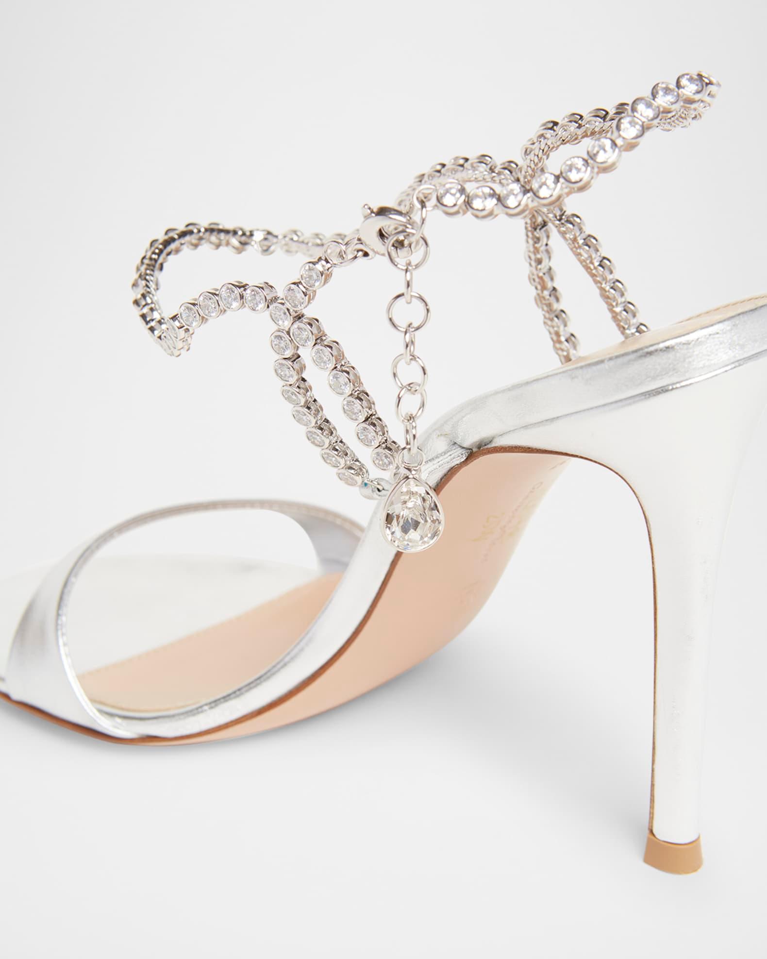 Nappa Leather Embellished Strappy Sandals Product Image