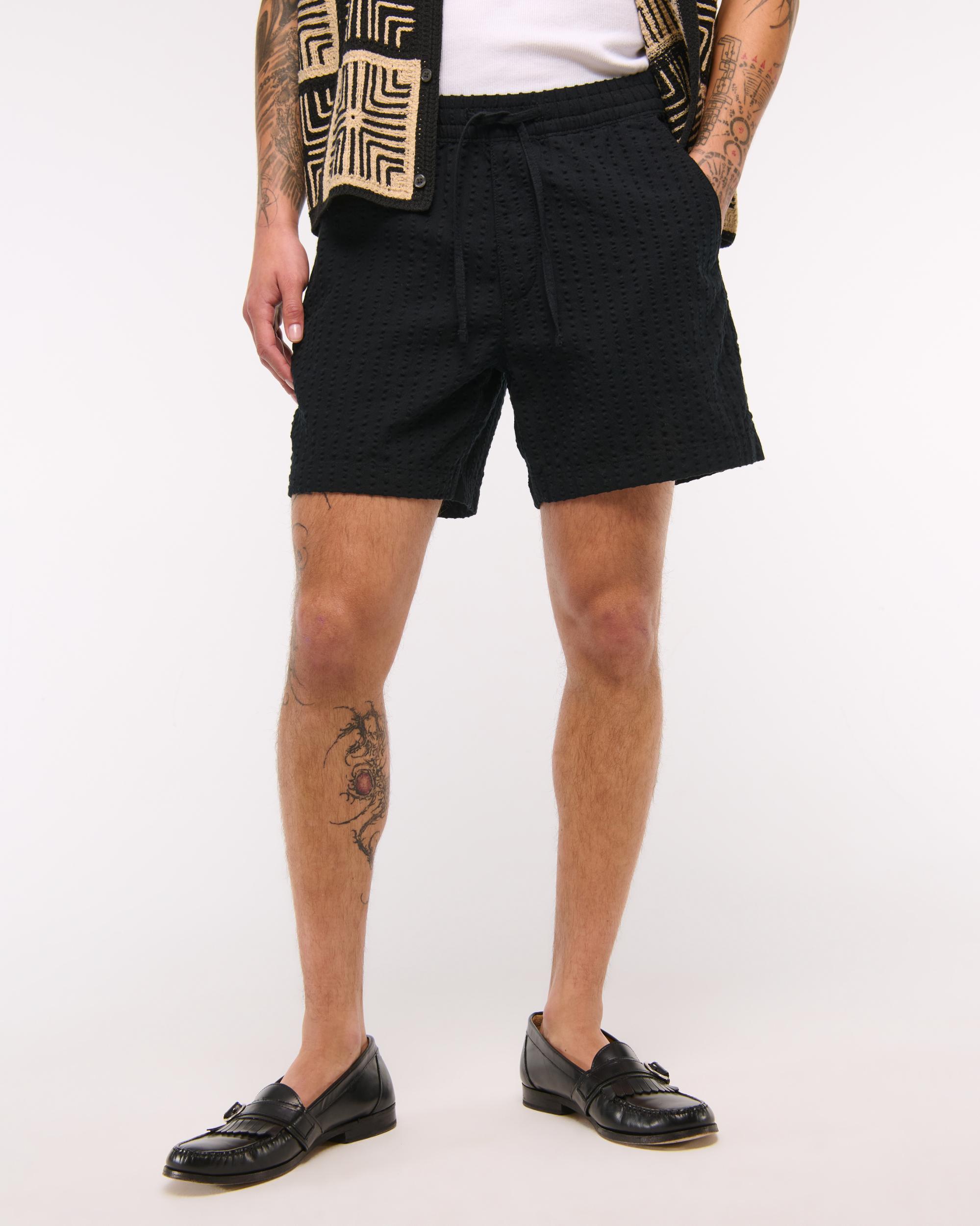 Textured Pull-On Short Product Image