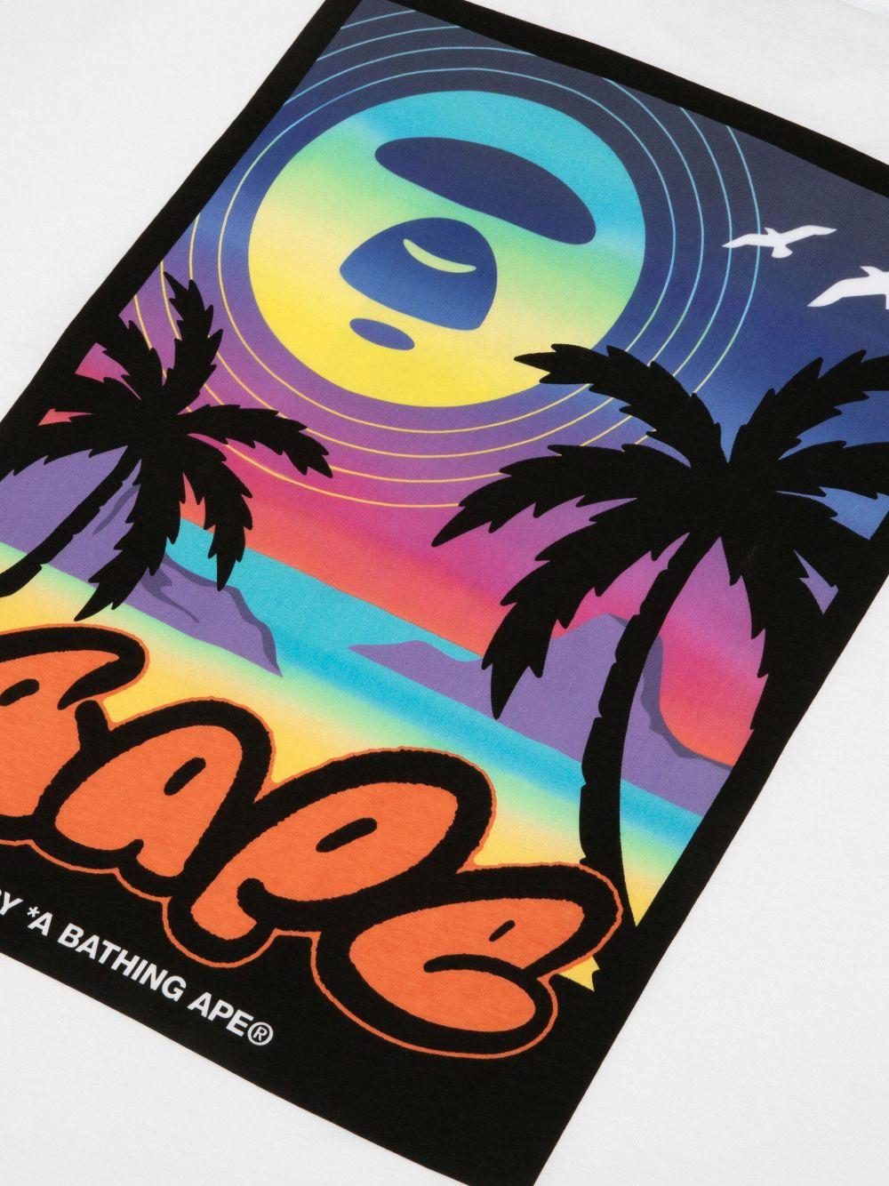 Sunset-print T-shirt Product Image