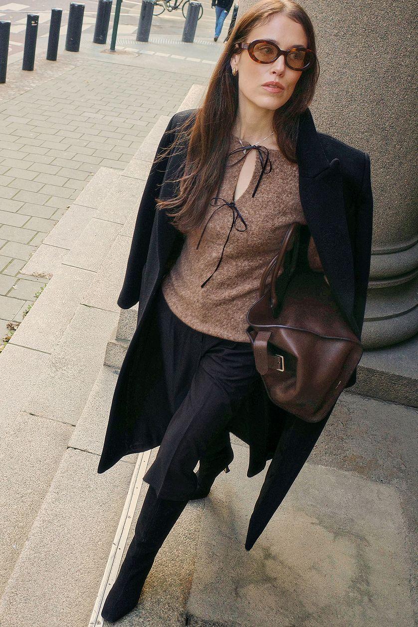 Wool Blend Knitted Top Product Image