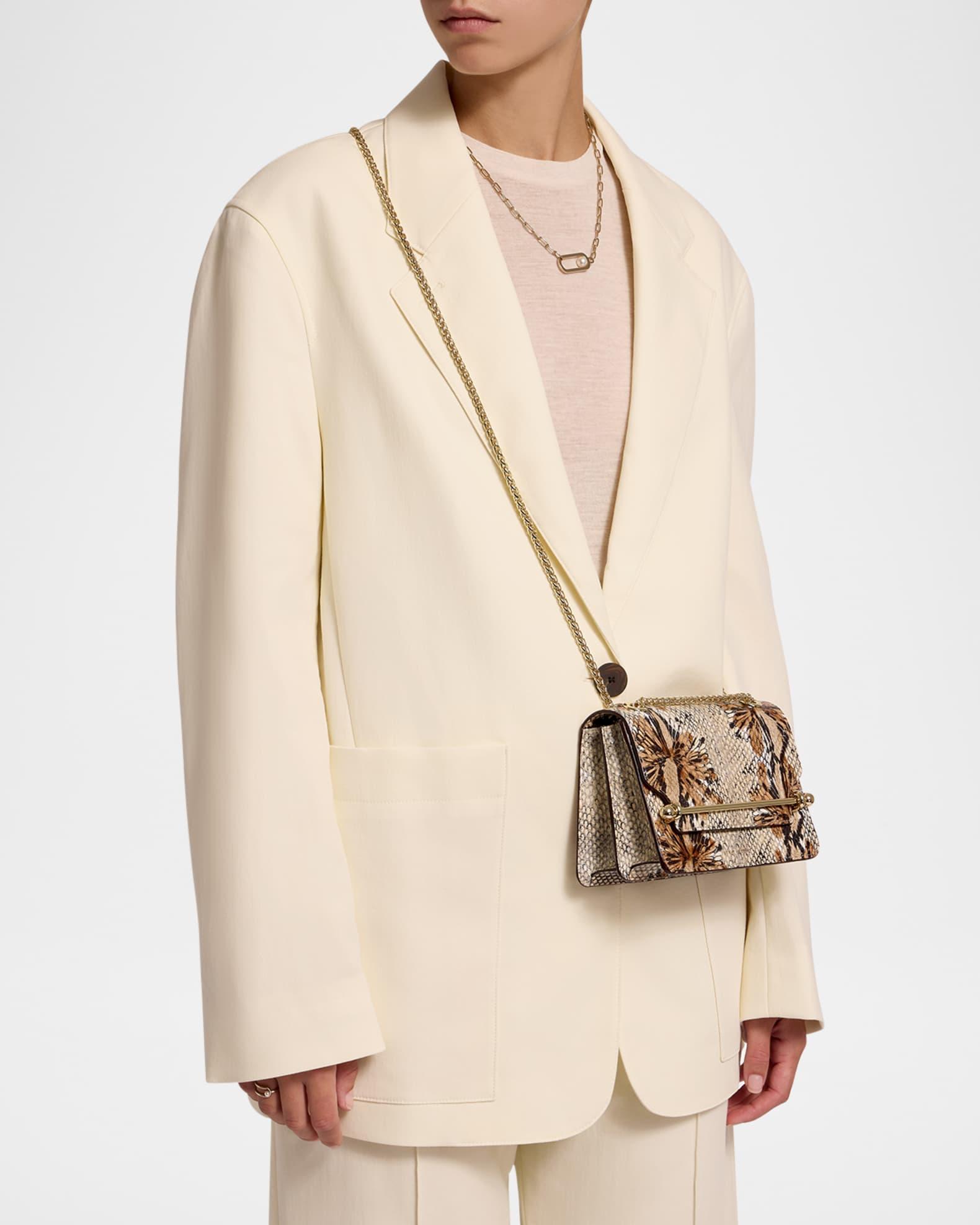 East-West Mini Snake-Embossed Leather Crossbody Bag Product Image