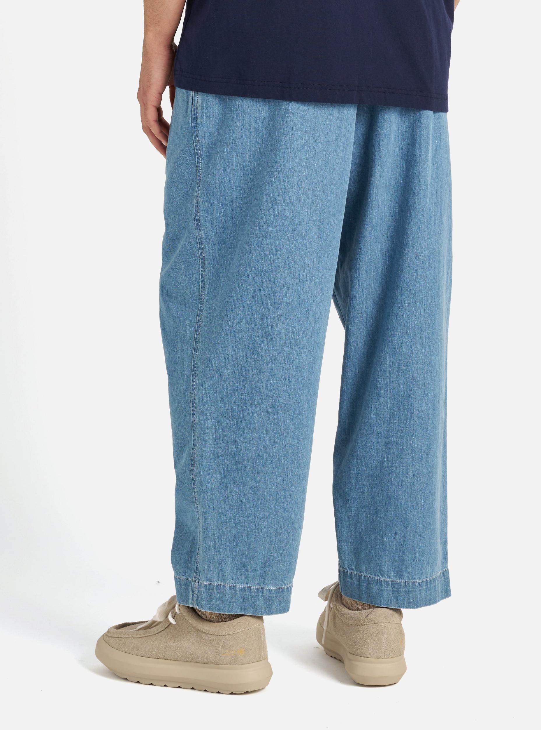 Washed Indigo 8oz Organic Denim Oxford Pant Product Image