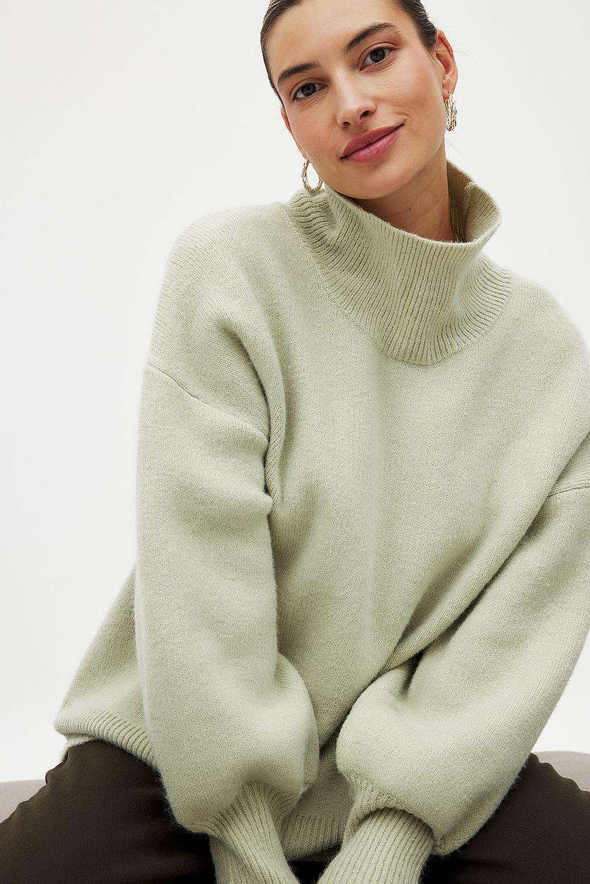 Knitted Turtle Neck Sweater Product Image