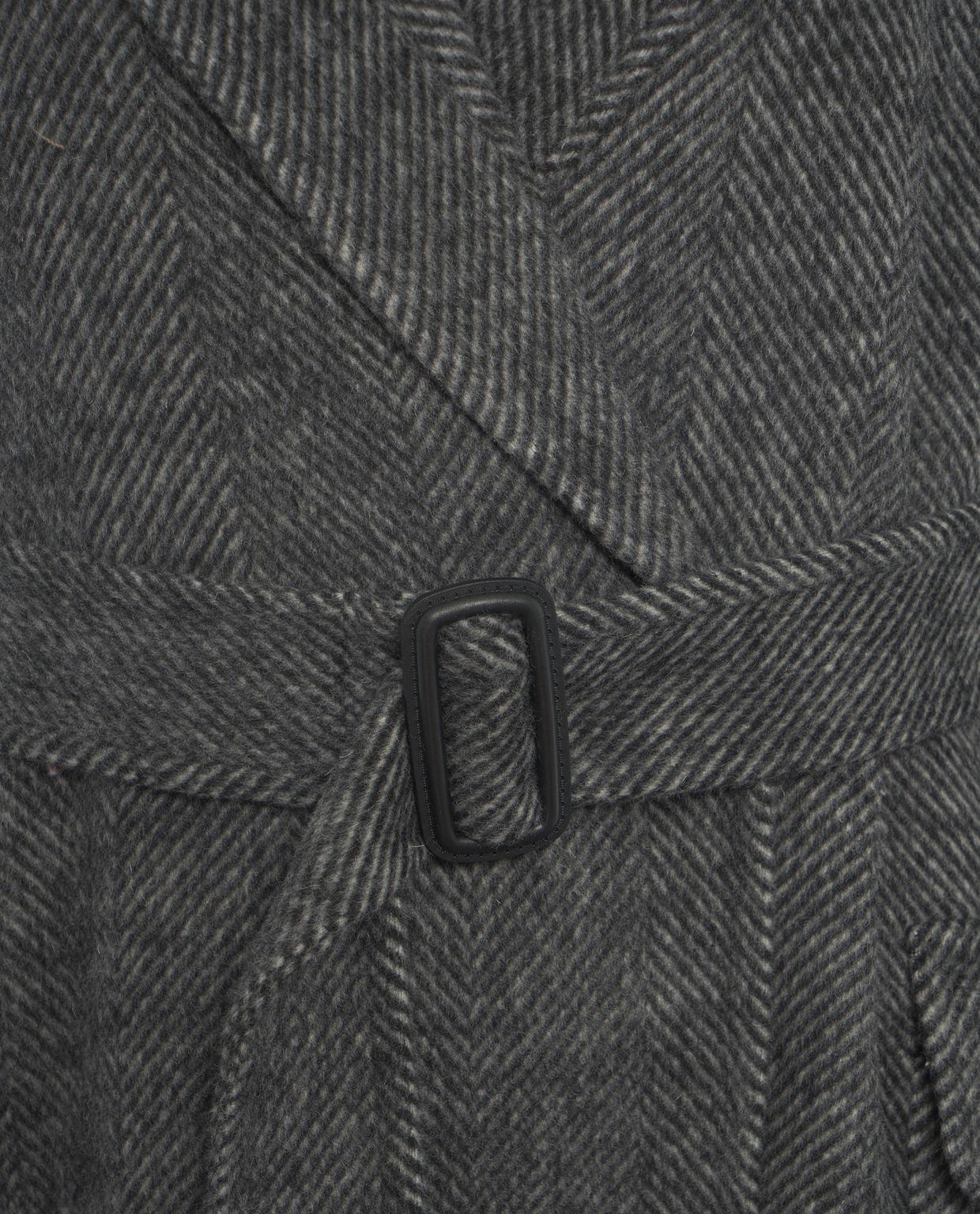 Coat with waist belt Product Image