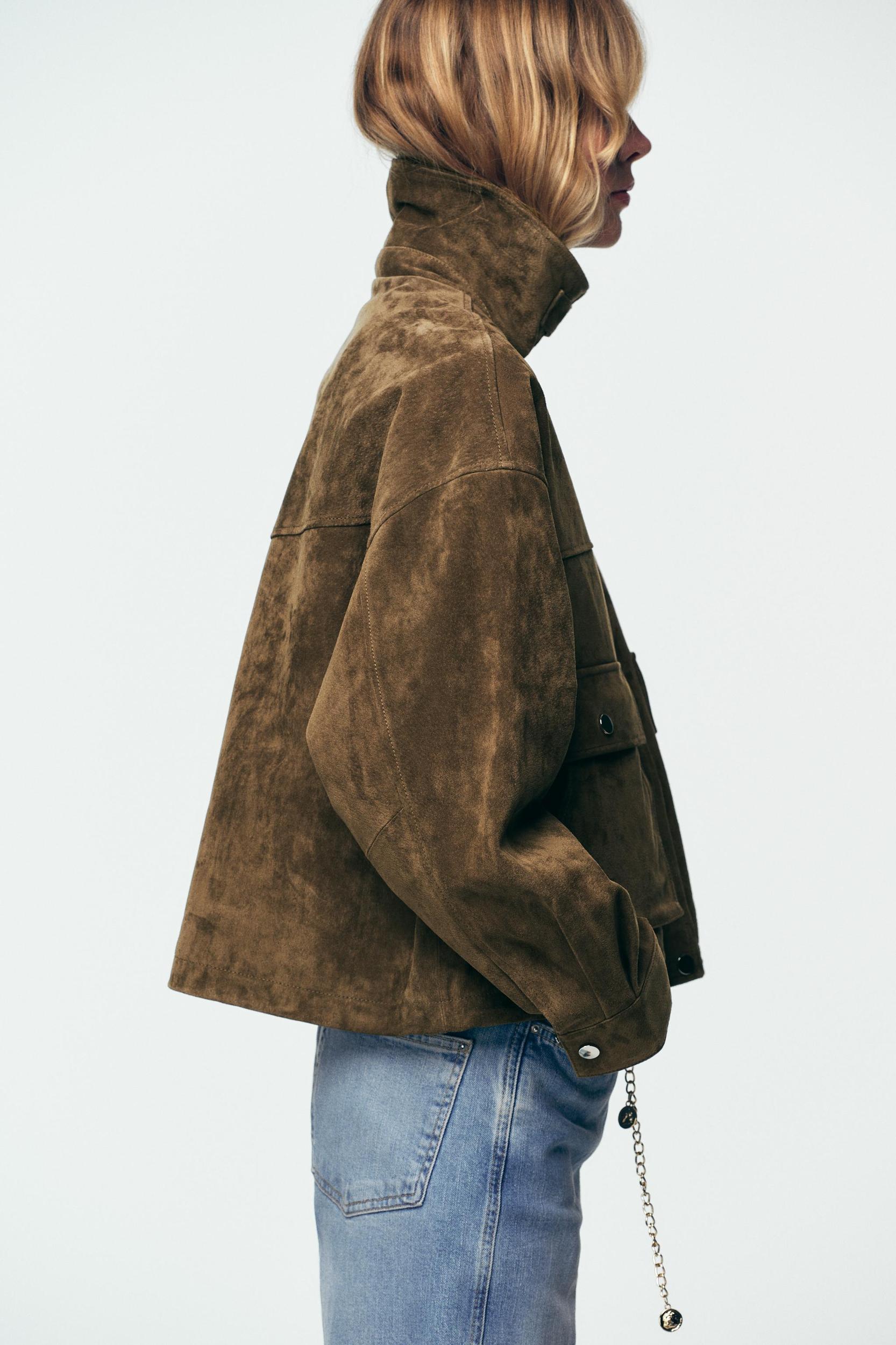 100% LEATHER BOMBER JACKET Product Image