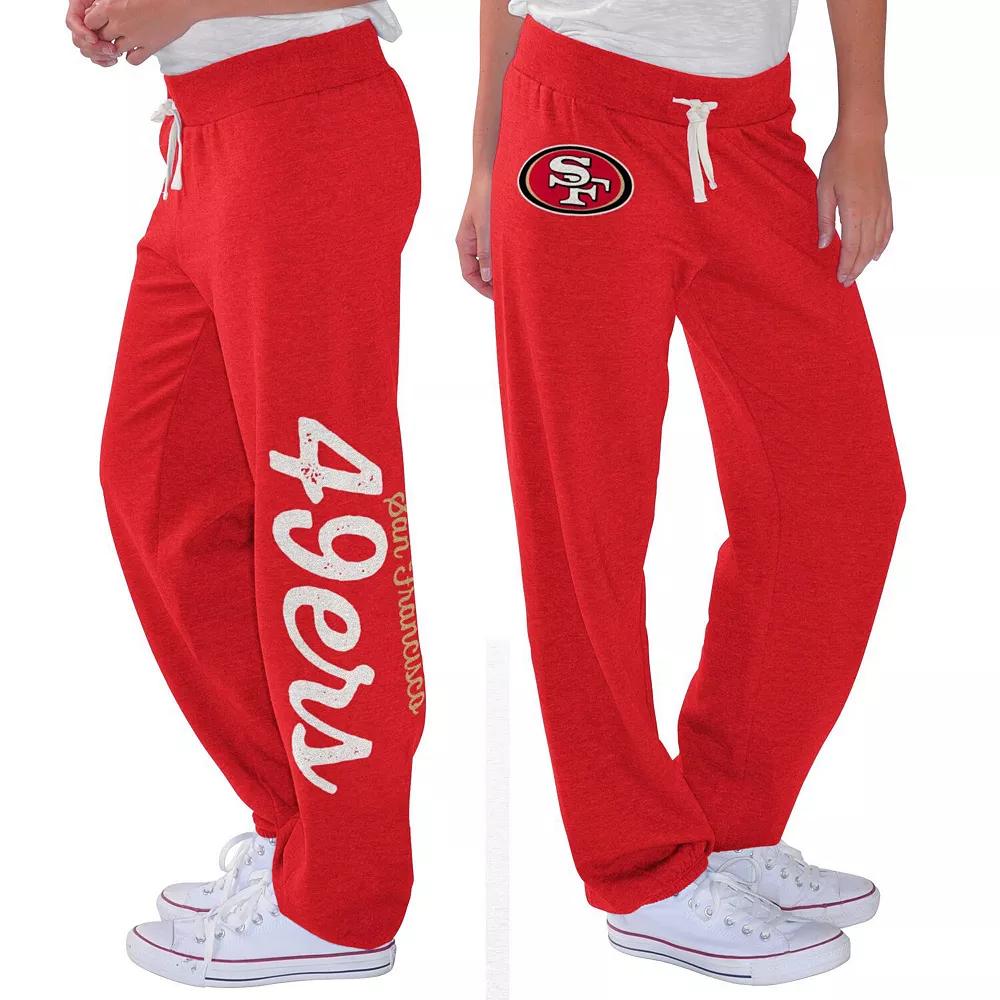 Women's G-III 4Her by Carl Banks Scarlet San Francisco 49ers Scrimmage Fleece Pants, Size: Large, Red Product Image