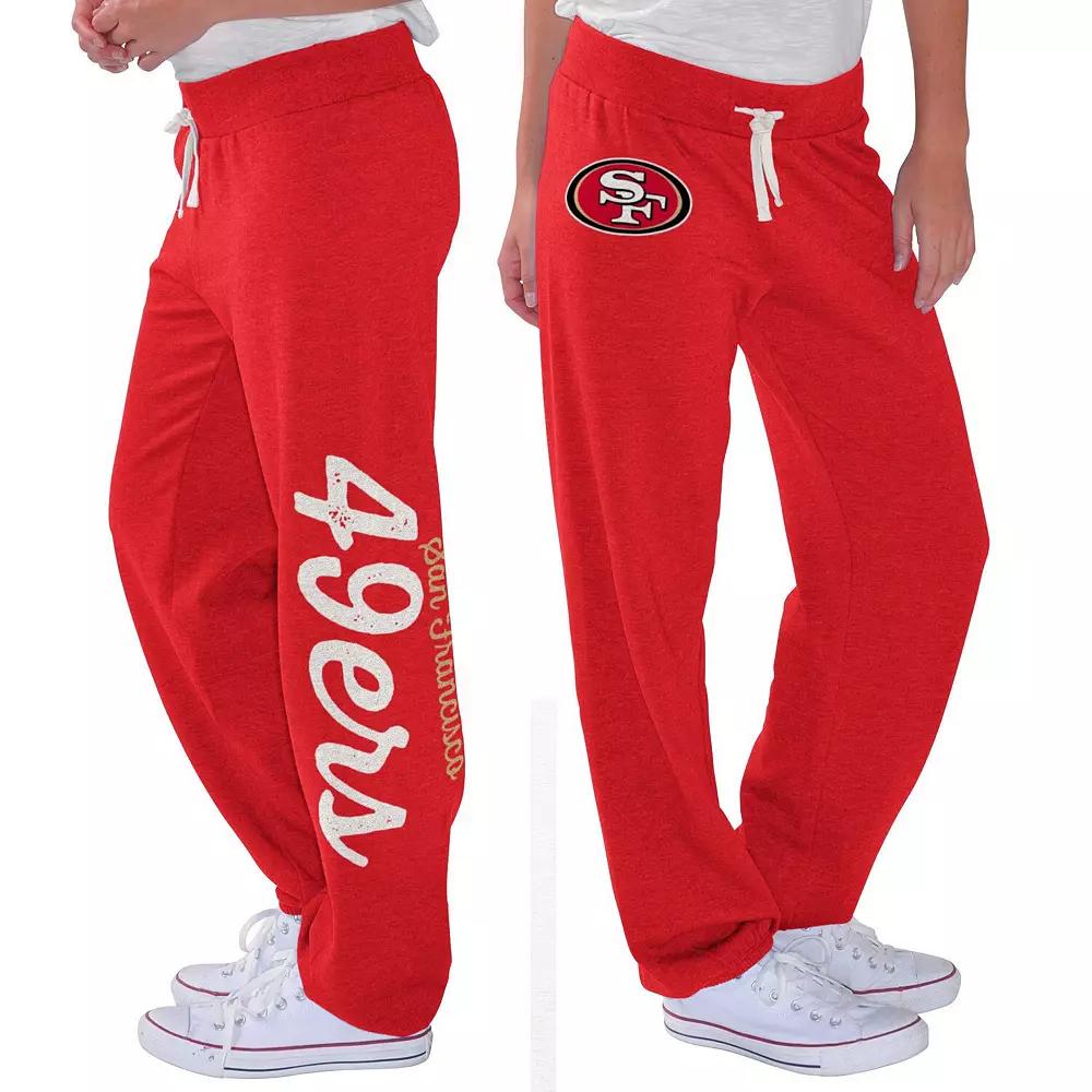 Women's G-III 4Her by Carl Banks Scarlet San Francisco 49ers Scrimmage Fleece Pants, Size: Large, Red Product Image