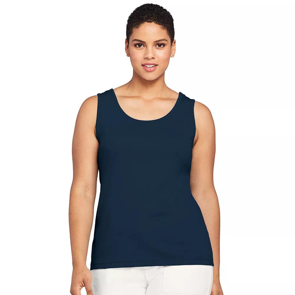 Women's Lands' End Cotton Tank Top,  Product Image