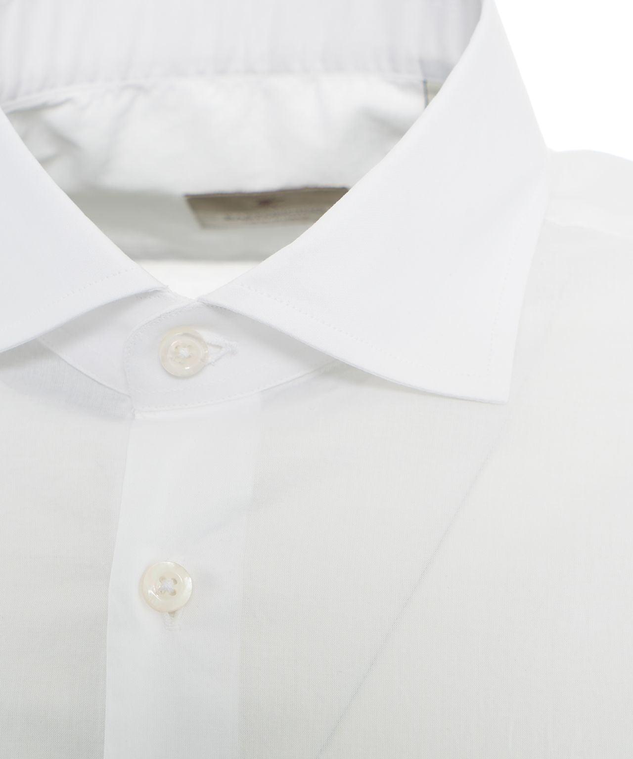 Cotton shirt with spread collar Product Image