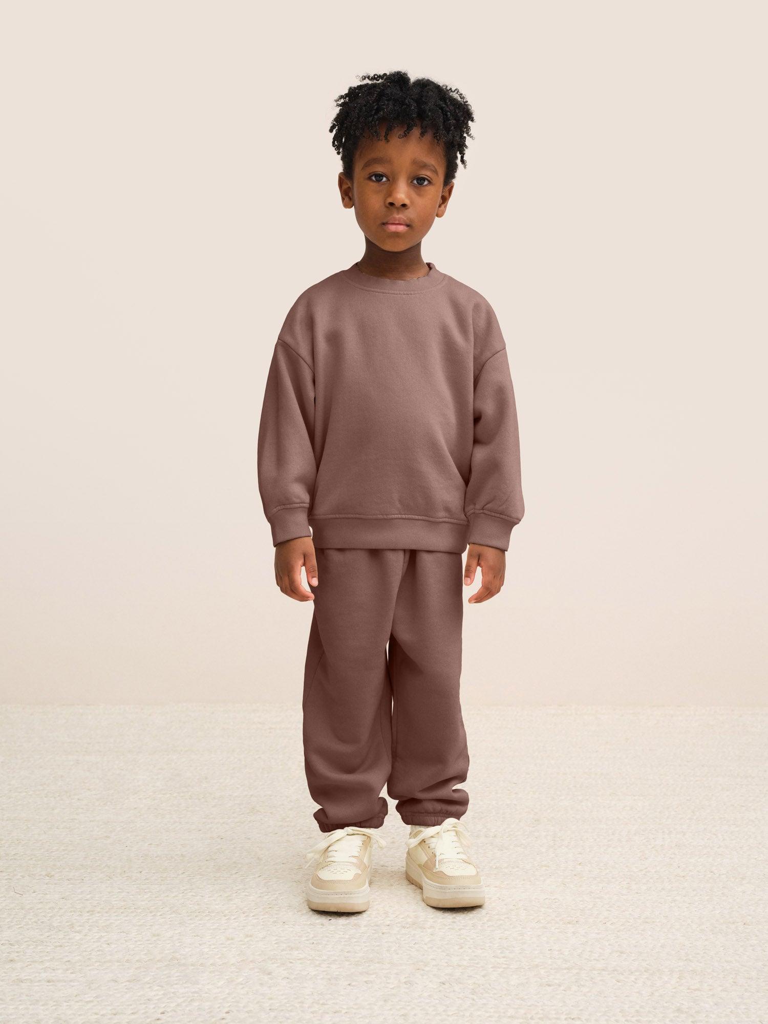 Men's Organic Fleece Crew Neck Sweatshirt Male Product Image