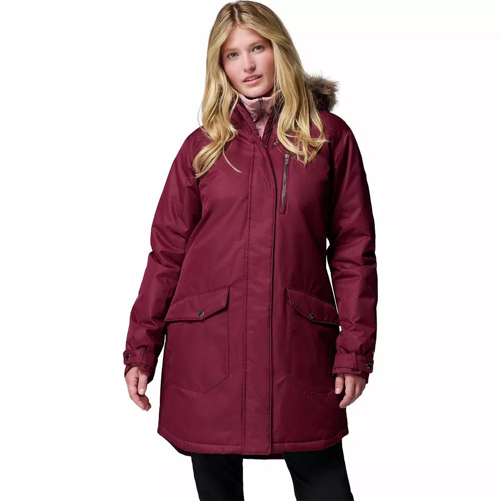 Women's Columbia Suttle Mountain Faux Fur Long Insulated Jacket,  Product Image