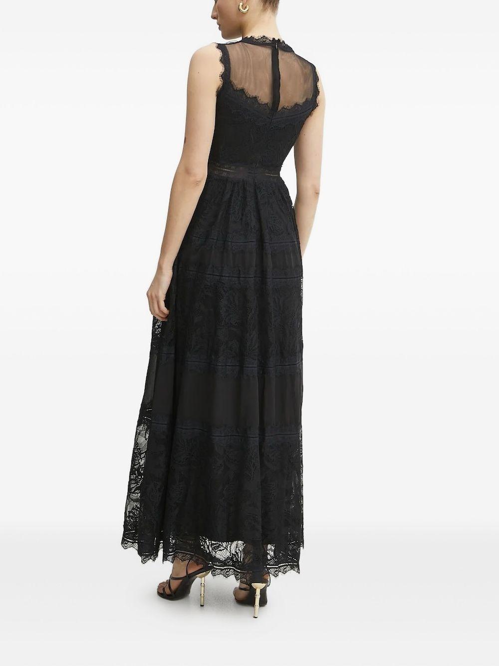 high-neck lace maxi dress Product Image