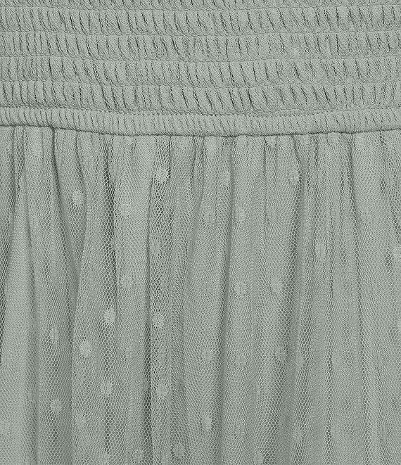 Blu Pepper Lace Square Neck Sleeveless Tiered Midi Dress Product Image