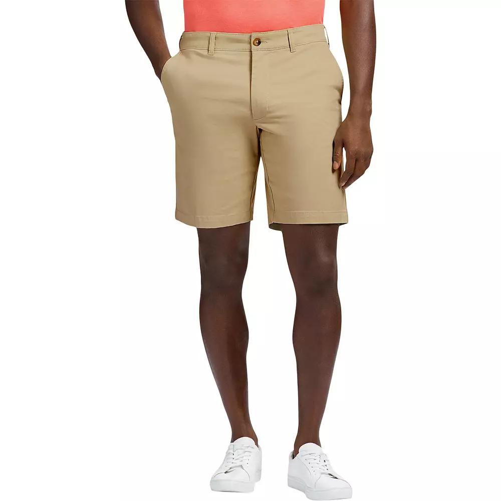 Men's IZOD Saltwater Flat Front Chino Shorts, Size: 42, Pale Green Product Image