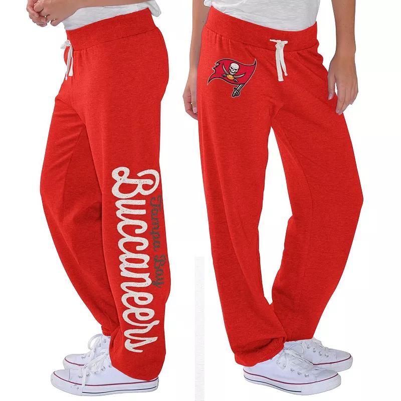 Women's G-III 4Her by Carl Banks Red Tampa Bay Buccaneers Scrimmage Fleece Pants,  Product Image