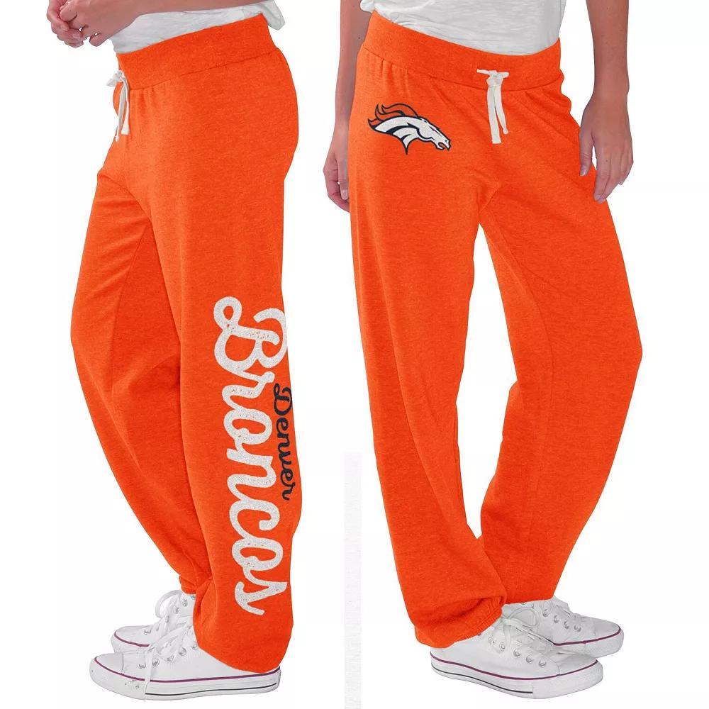 Women's G-III 4Her by Carl Banks Orange Denver Broncos Scrimmage Fleece Pants,  Product Image