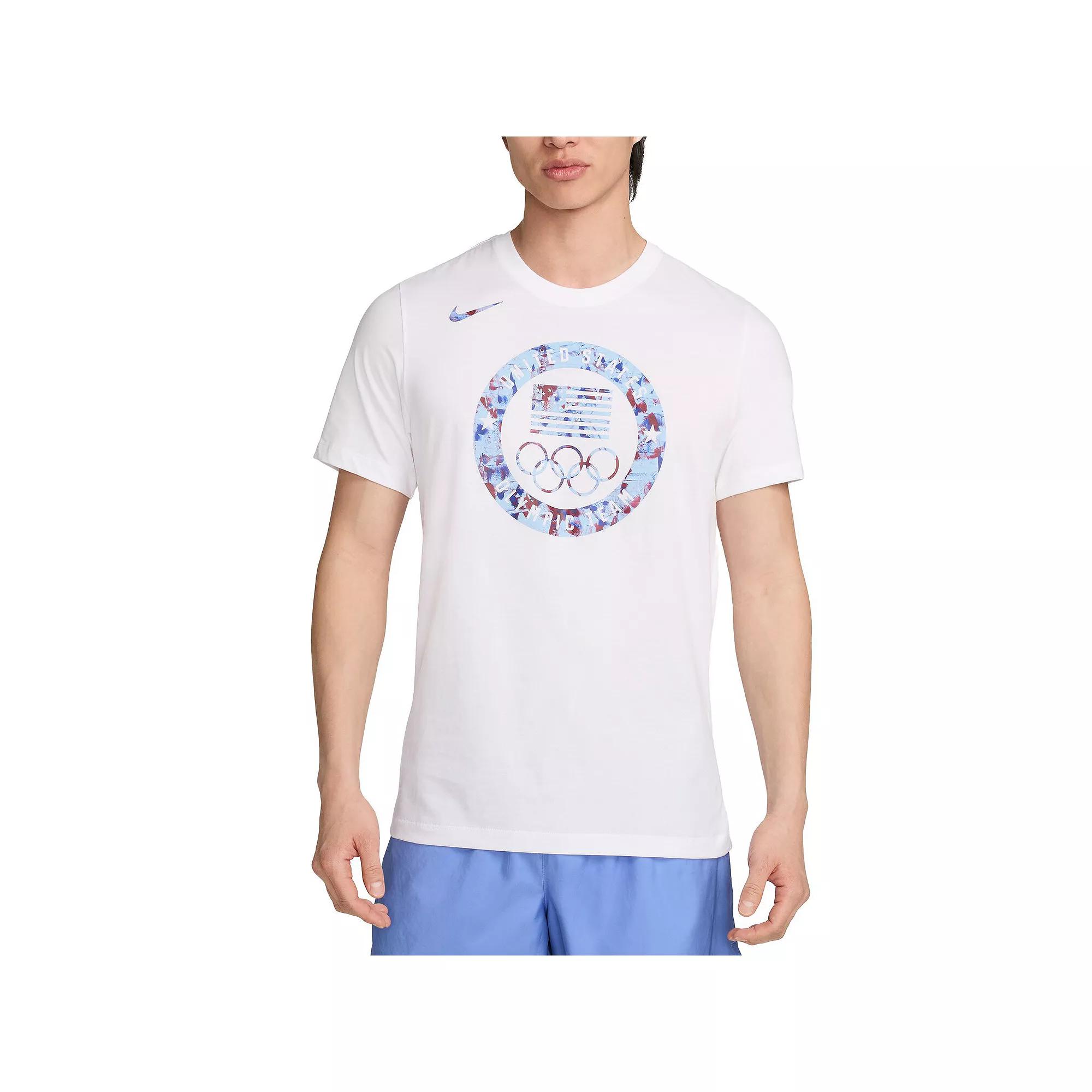 Men's Nike White Team USA Puck Club T-Shirt,  Product Image