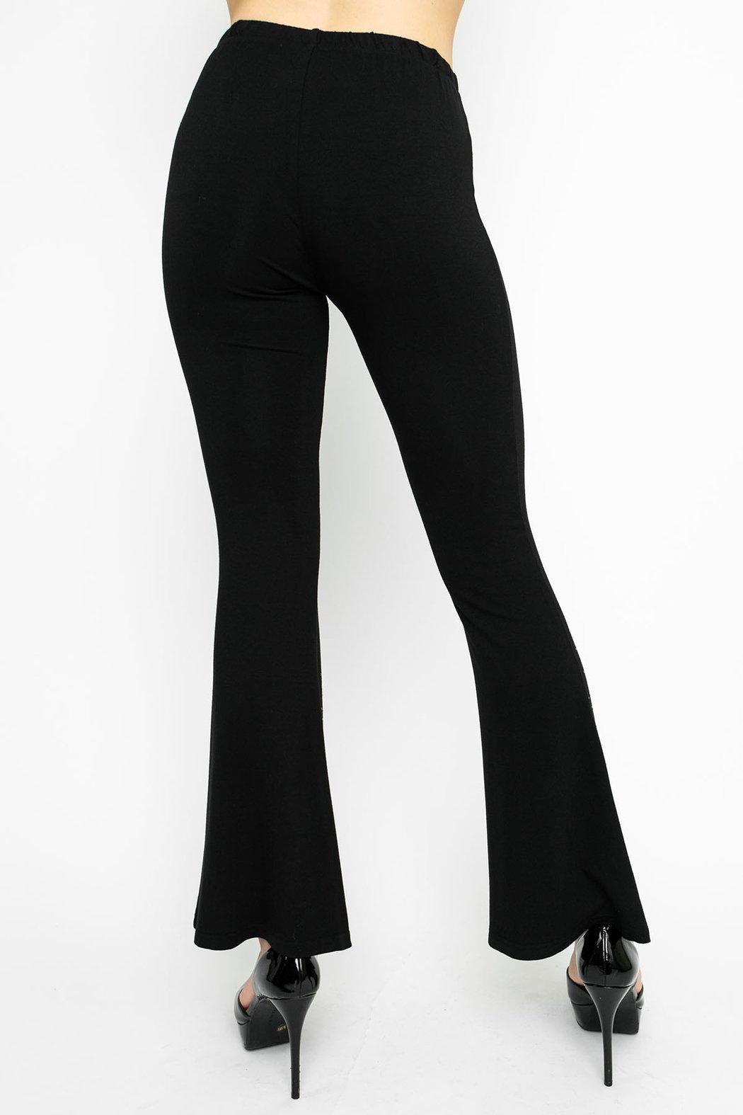 FLARED PANTS WITH STONES Product Image